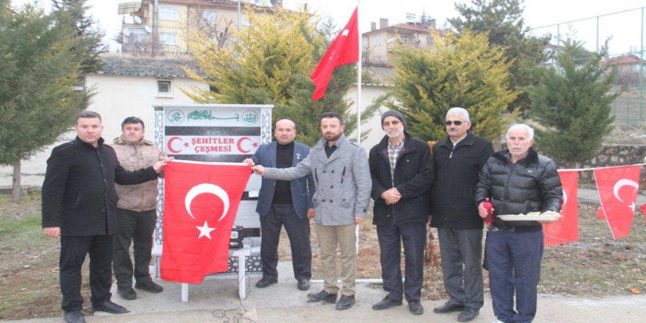 Şehit Halis Zopa’nın ismi Konya’daki çeşmede yaşatılacak