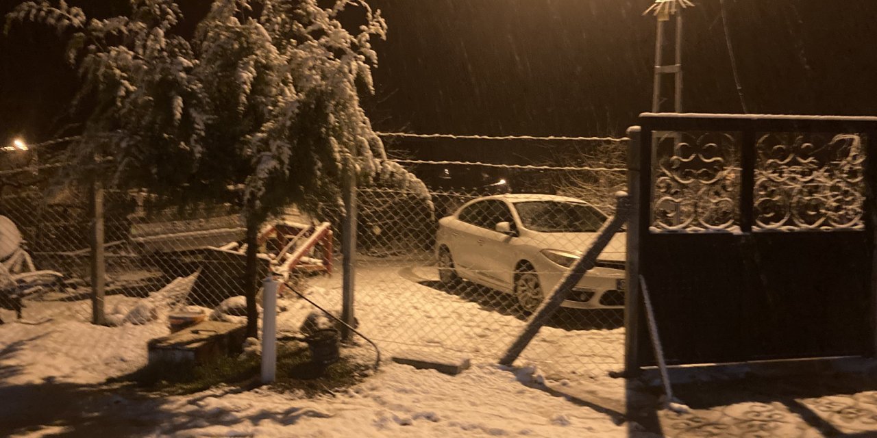 Kar yağışı Konya merkezin kapısına dayandı