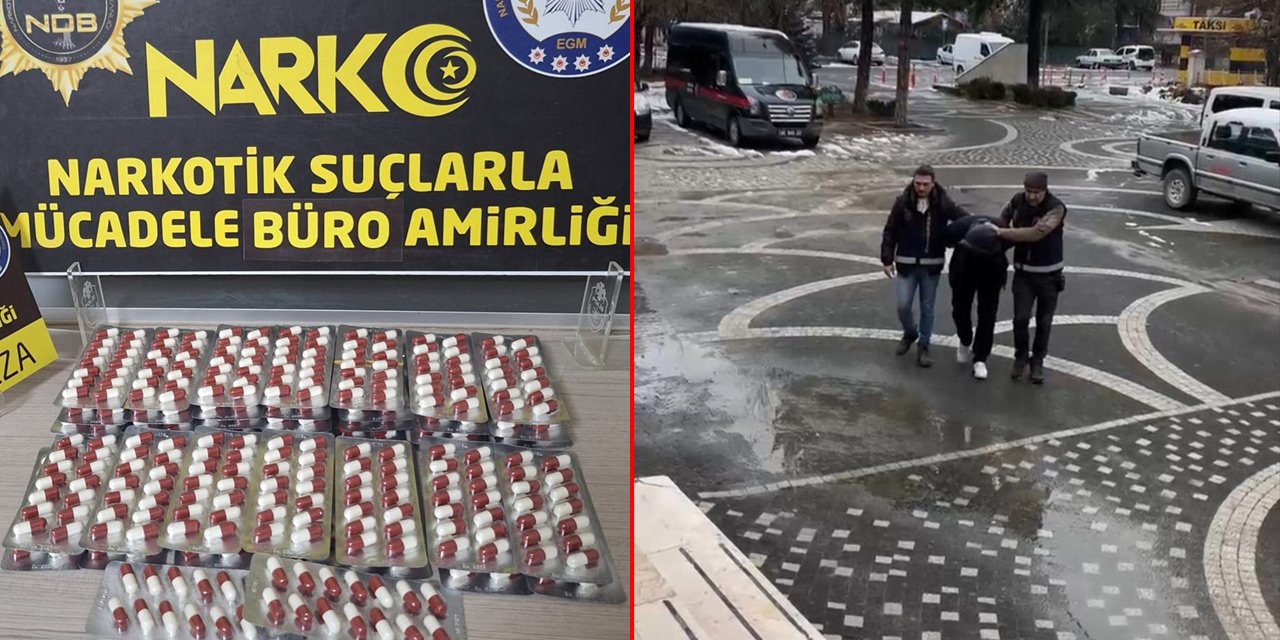 Konya’da yolcu otobüsüyle uyuşturucu sevkiyatına polis engeli