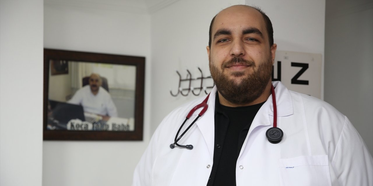 Genç doktor babasının adını taşıyan sağlık ocağında göreve başladı