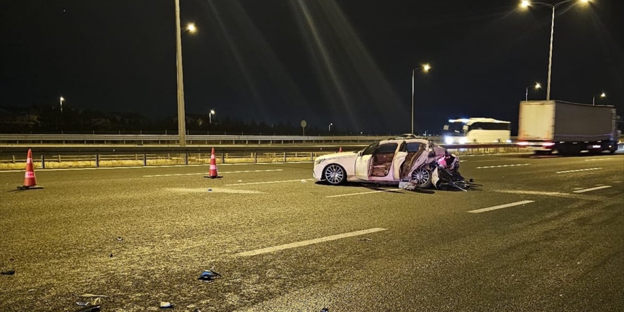 Gölbaşı otoyol yakınlarında kaza! 1 ölü, 3 yaralı var