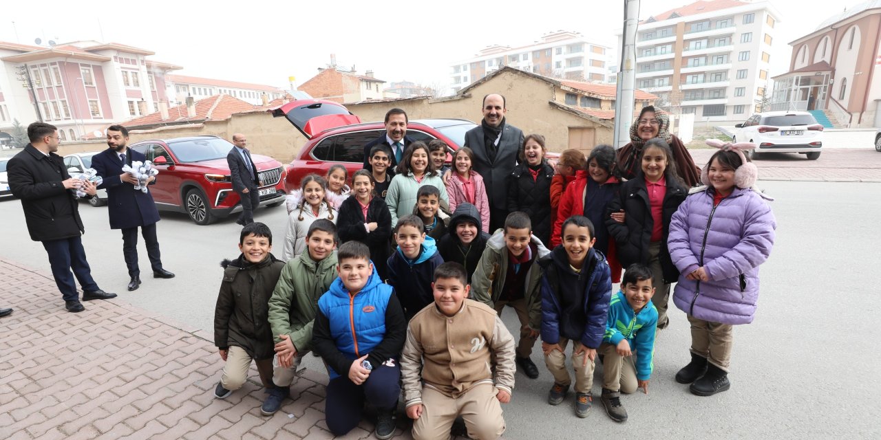 Başkanların yolda karşılaştığı Konyalı çocuklar tek cümleyle haber oldu