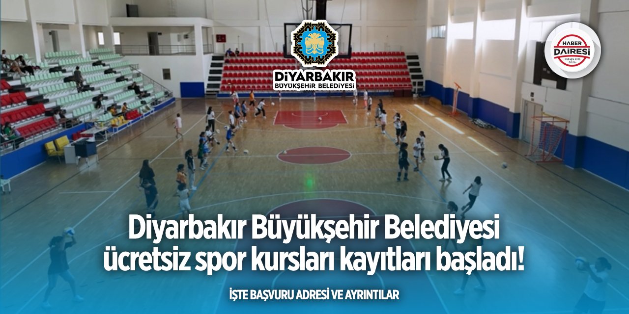 Diyarbakır Büyükşehir Belediyesi spor kursları kayıt 2025