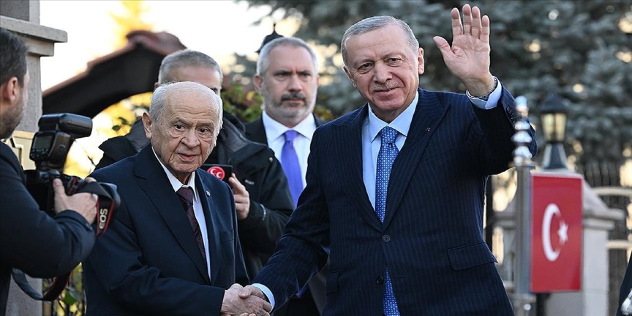 Erdoğan ve Bahçeli görüşmesi 40 dakika sürdü