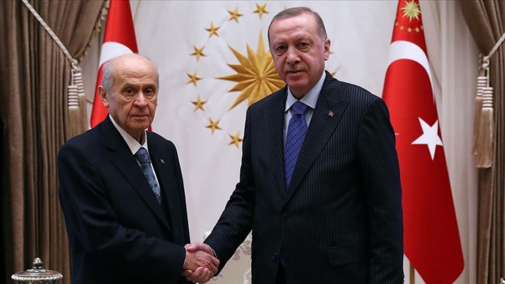 Cumhurbaşkanı Erdoğan ile MHP Lideri Bahçeli görüştü