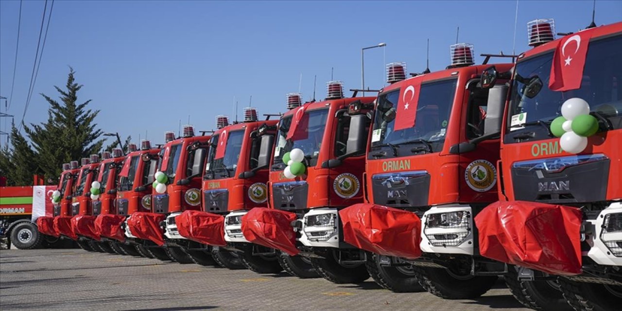 Orman yangınlarıyla etkin mücadele için yeni araçlar envantere girdi