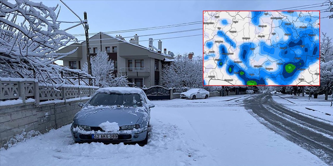 Konya haritası renklendi, Meteoroloji müjdeli haberi verdi