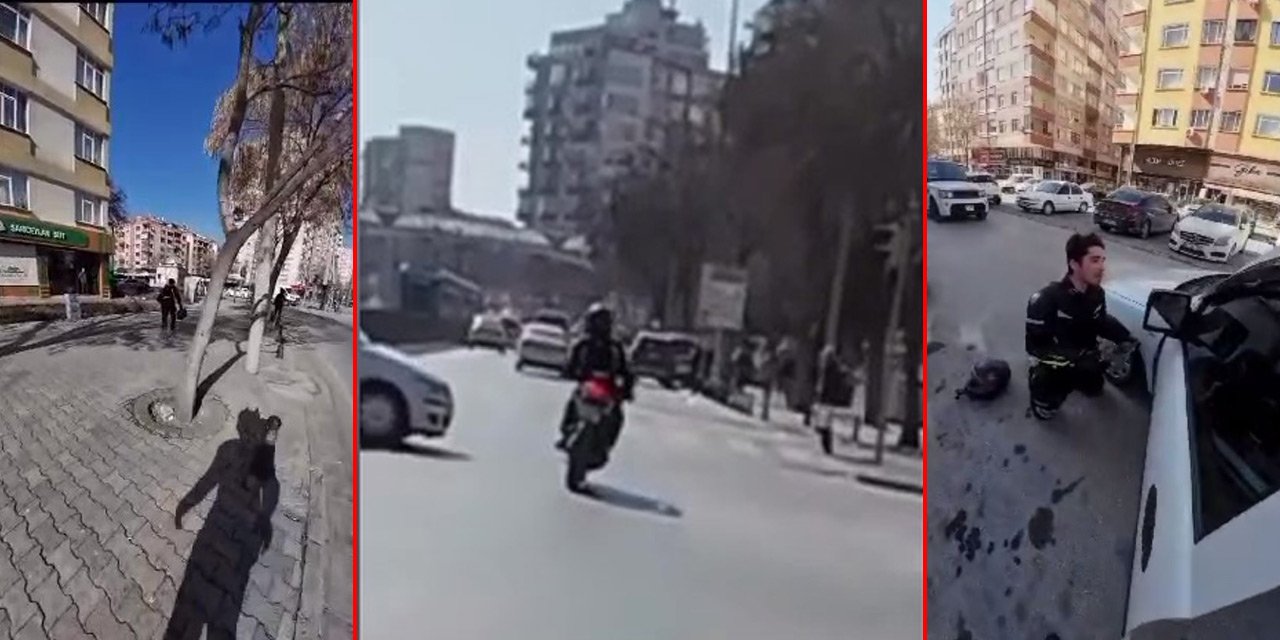 Konya’da trafikte hata kavga çıkartıyordu, sürücüyü görünce diz çöktü