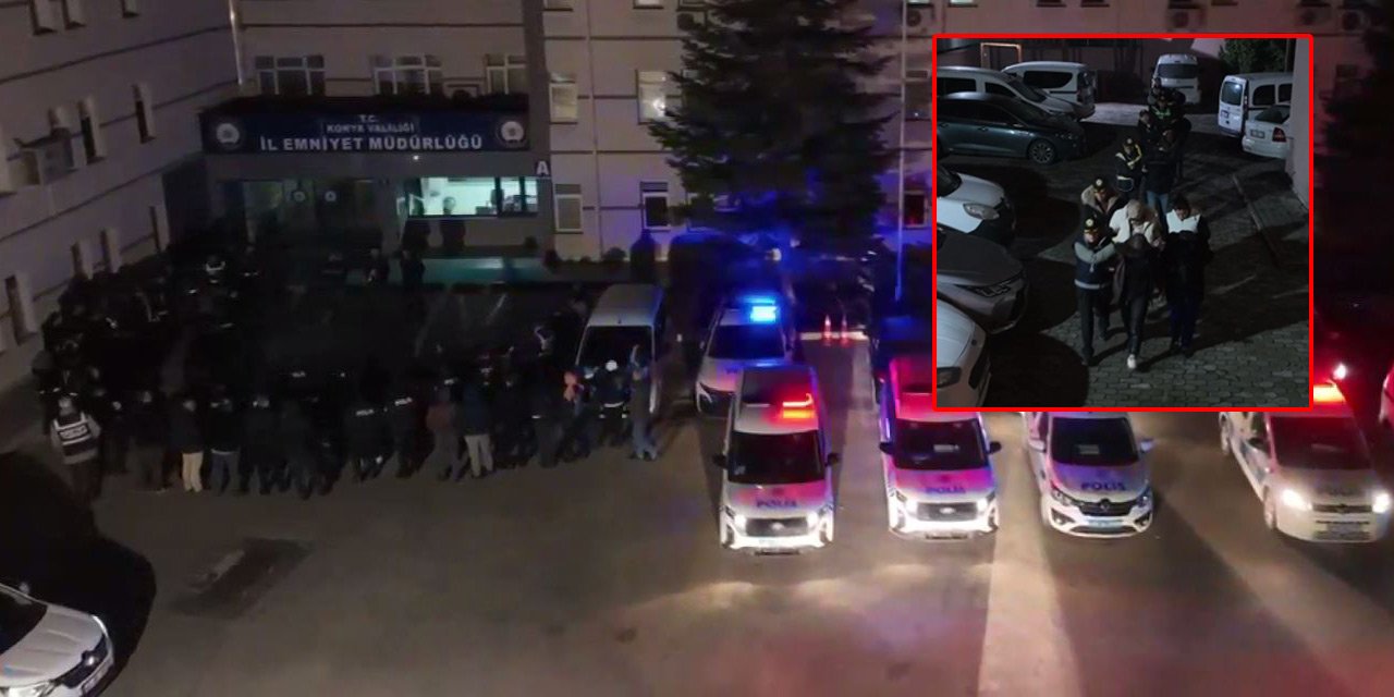 Konya’da 36 ekip, 105 personelle fuhuş operasyonu: 9 gözaltı