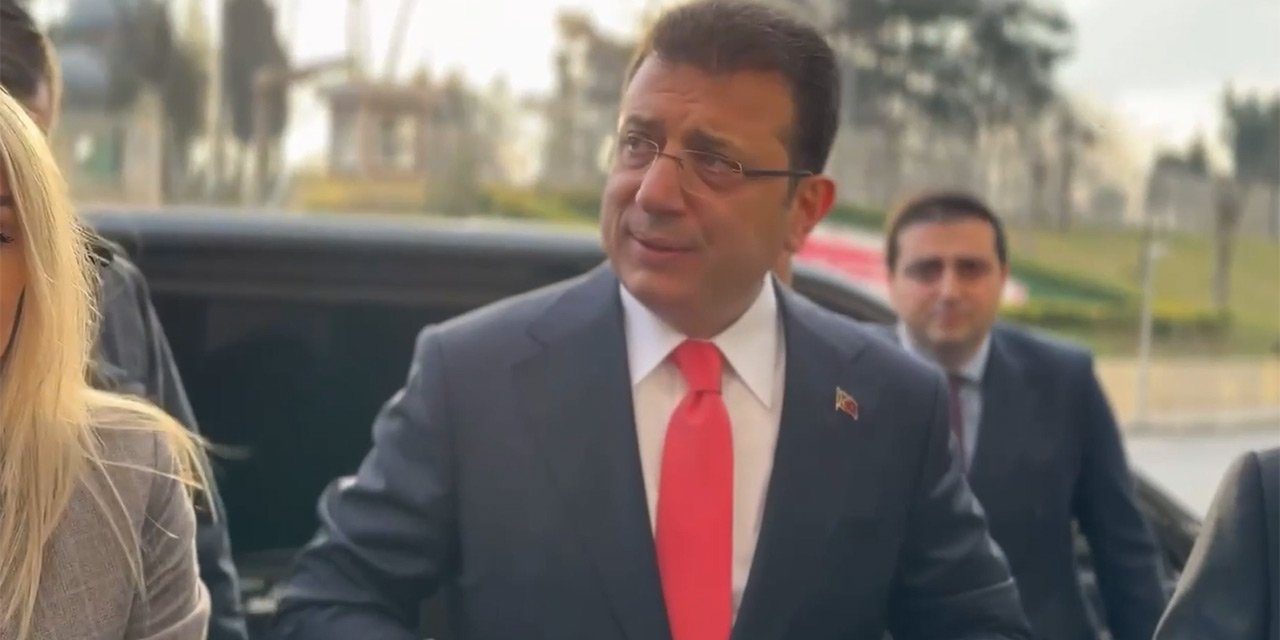 İBB Başkanı İmamoğlu ifade vermek için adliyede