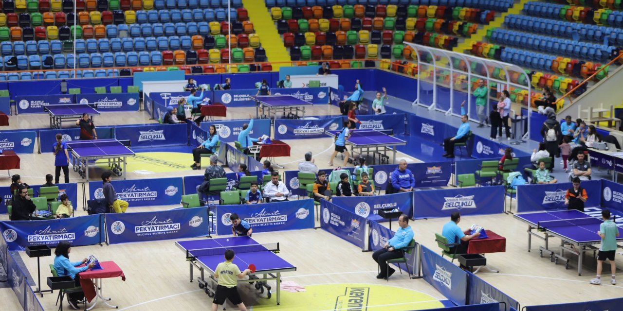 Selçuklu’da masa tenisi heyecanı