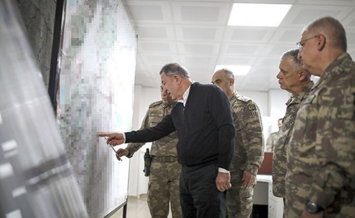 Bakan Akar ve komutanlar sıfır noktasında