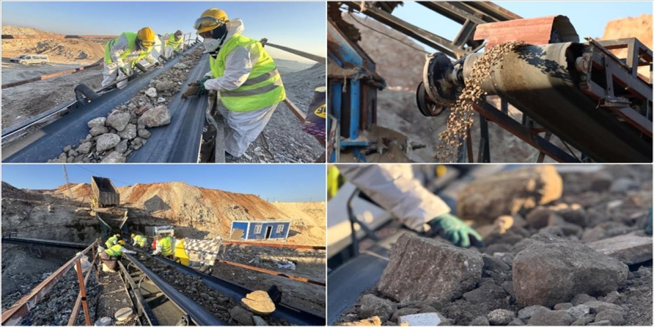 Hatay'da 4 bin ton moloz geri dönüşüme kazandırılıyor