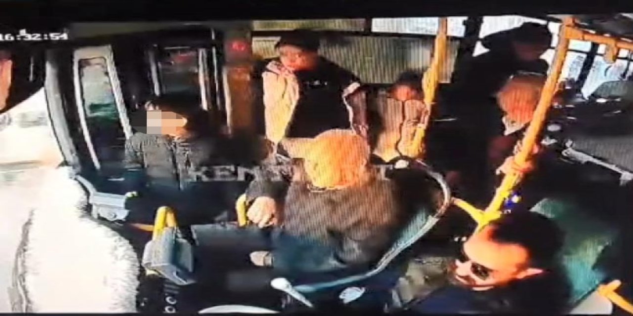 Otobüste baygınlık geçirdi, kapı açılınca yola düştü
