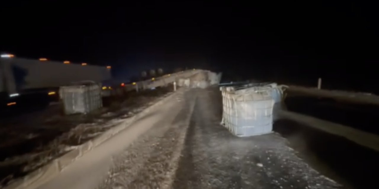 Konya - Ereğli Kara yolu trafiğe kapandı