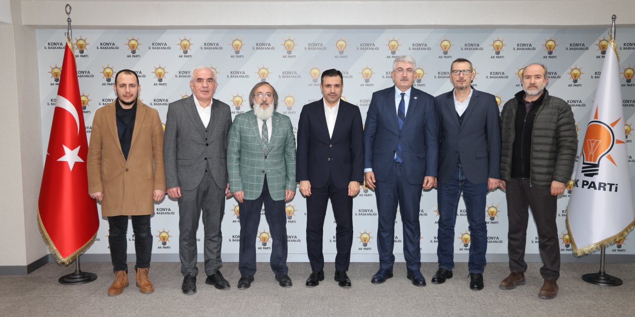 Konya Gazeteciler Cemiyeti’nden Başkan Özgökçen’e tebrik ziyareti