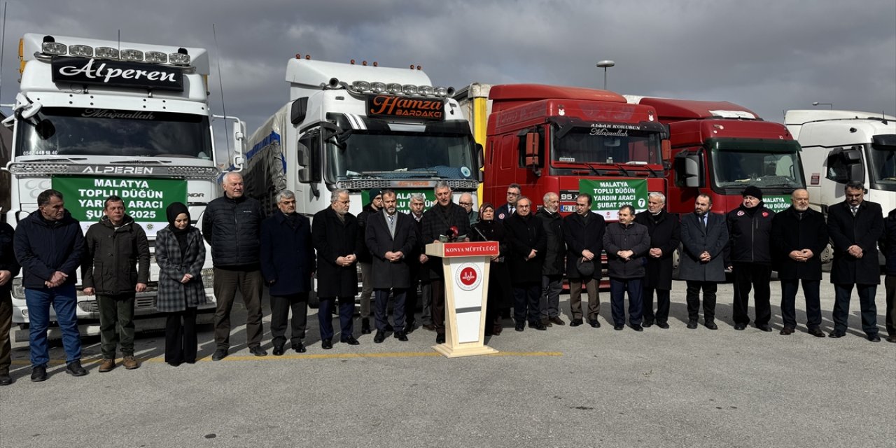 15 Şubat’ta düğün var! Tırlar Konya’dan yola çıktı