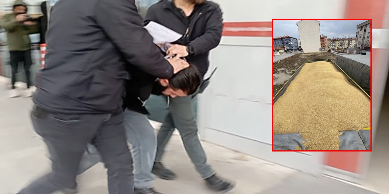 Konya’da 250 ton arpa çalındı, hırsız gece bekçisi çıktı