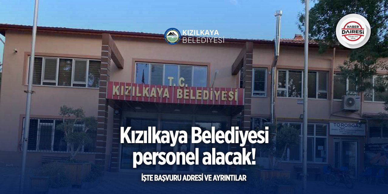 Burdur Kızılkaya Belediyesi personel alımı 2025