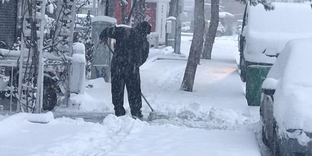 Konya’nın bir ilçesinde beyaz bereket