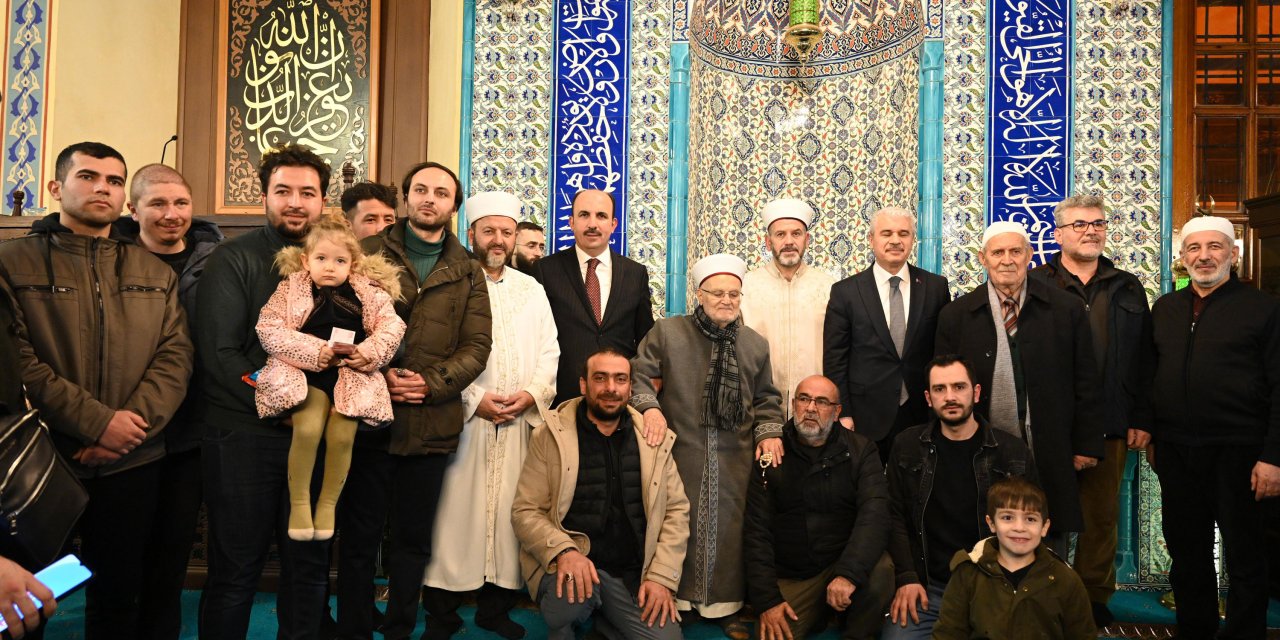 Mescid-i Aksa İmamı, Konya’da kandil bereketine ortak oldu