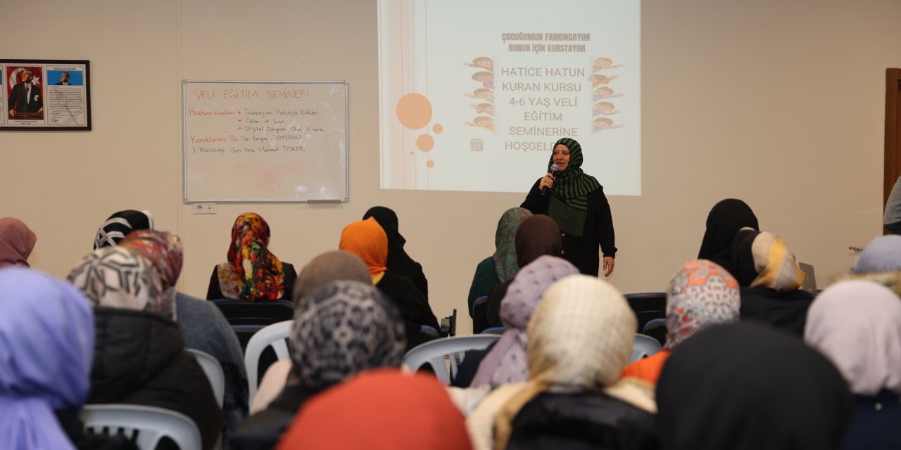 Selçuklu’da ailelere yönelik seminerlerle çocuk gelişimi destekleniyor