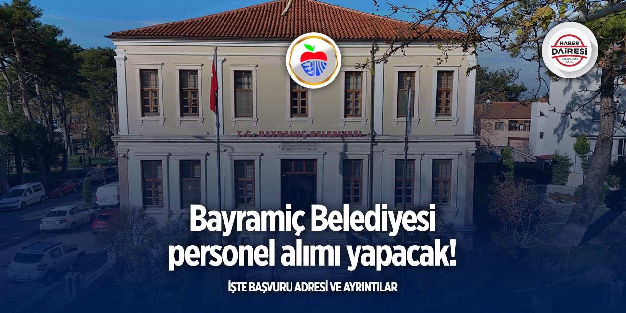 Çanakkale Bayramiç Belediyesi personel alımı 2025