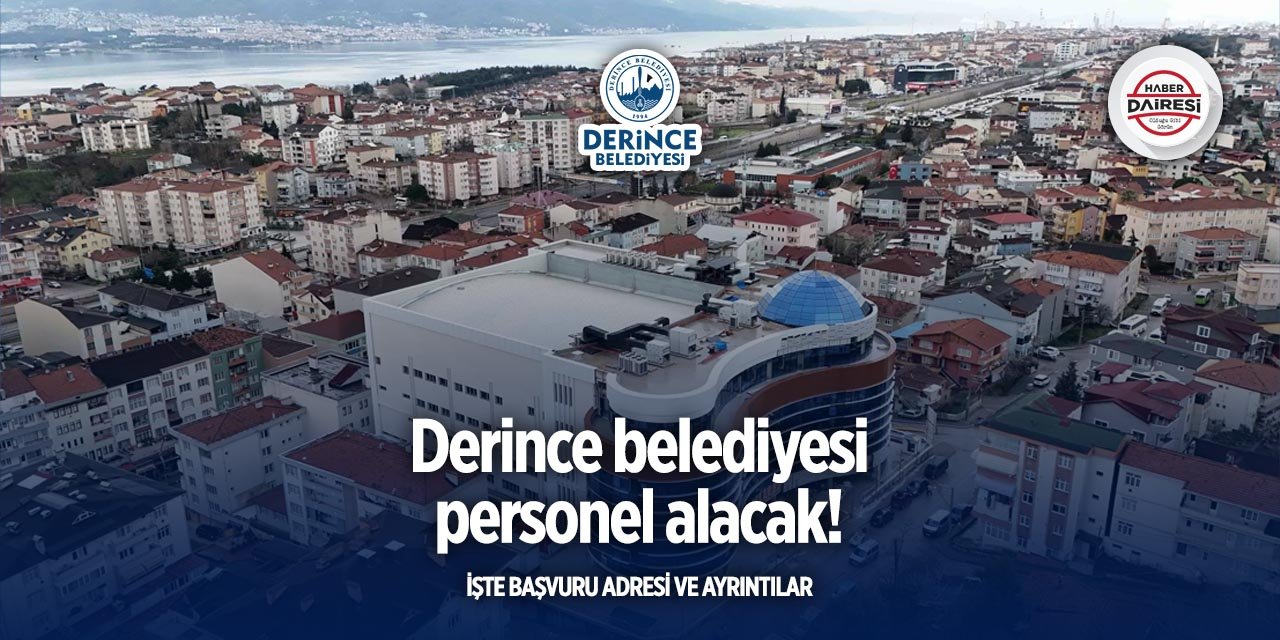 Kocaeli Derince Belediyesi personel alımı 2025
