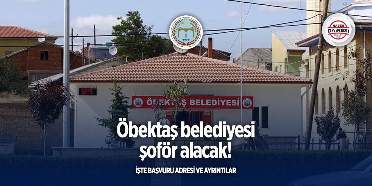 Gümüşhane Öbektaş Belediyesi personel alımı 2025