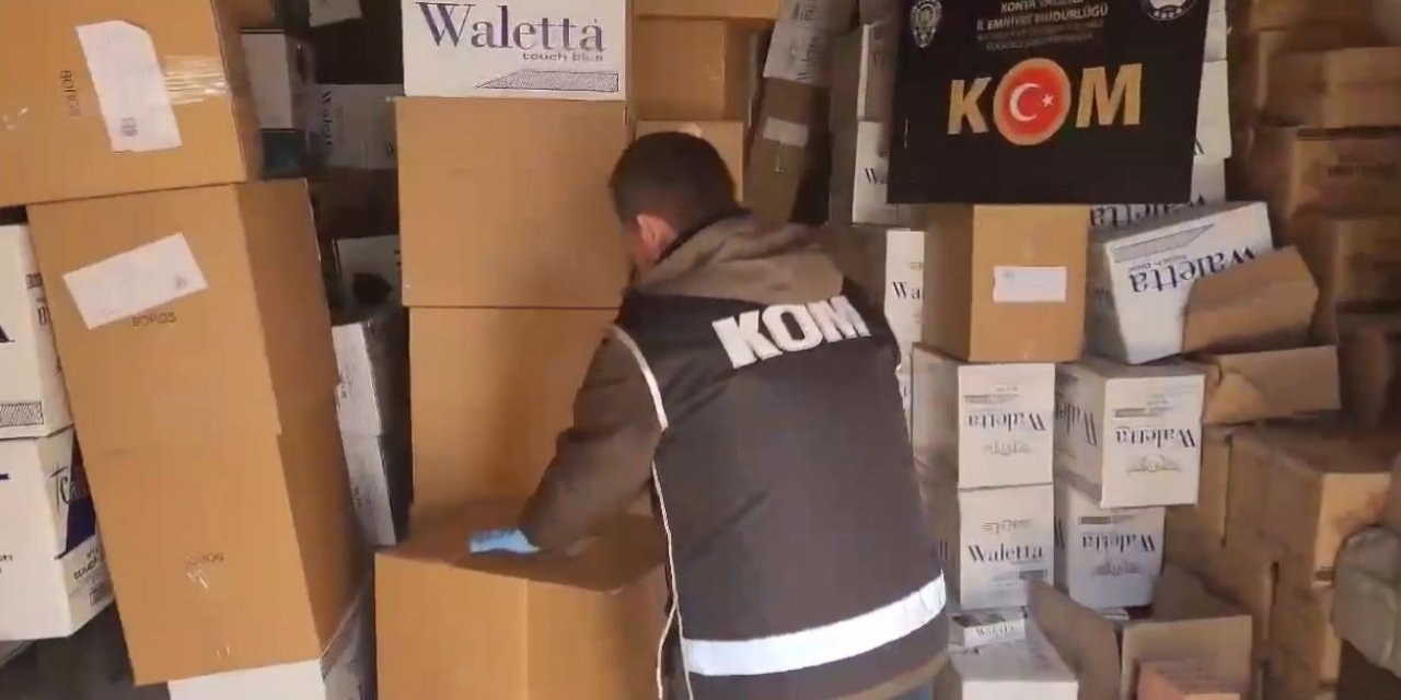 Konya’da 8 milyon liralık kaçakçılık operasyonu