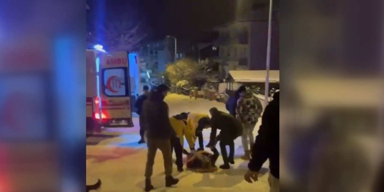 Tepsiyle kayarken duvara çarpan genç kız ağır yaralandı