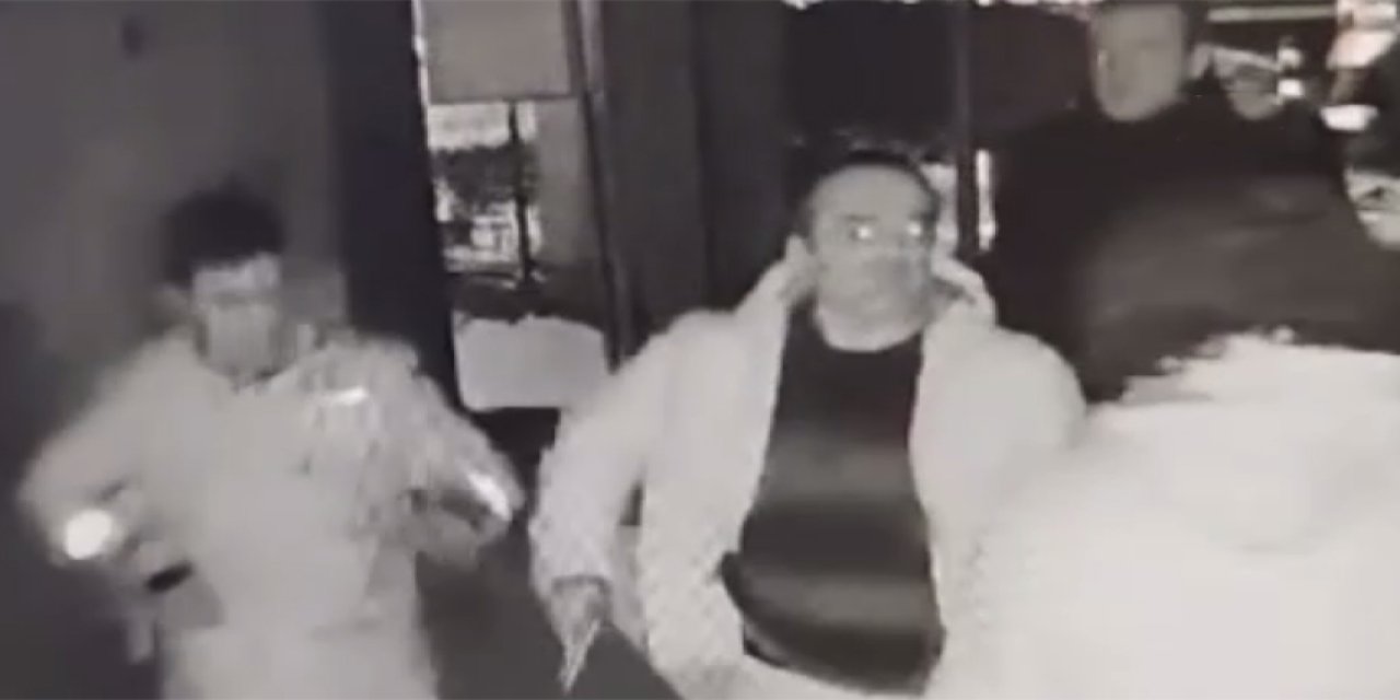 Kar topu oynayan çocukları silahla tehdit etti