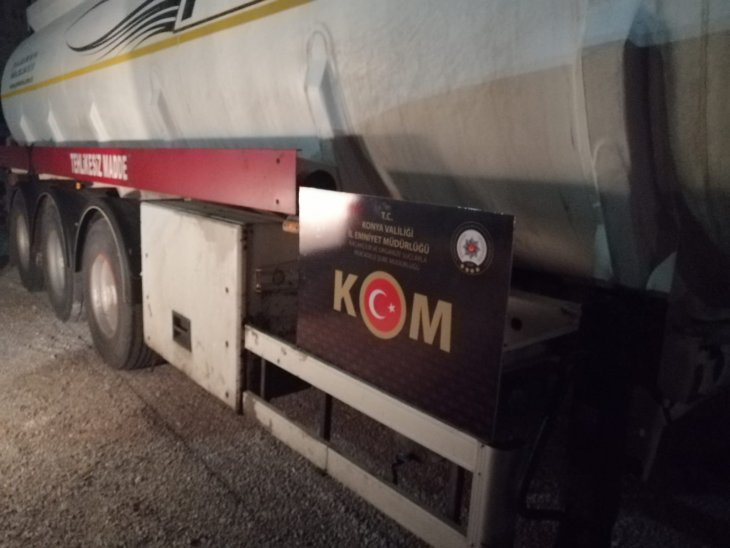 Konya’da madeni yağ olduğu söylenen tankerden 28 bin litre kaçak akaryakıt çıktı