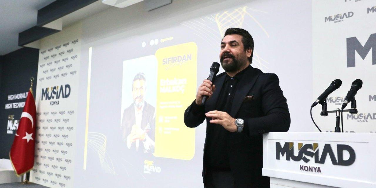 Arabaların ustası Erbakan Malkoç, genç iş adamlarıyla Konya’da