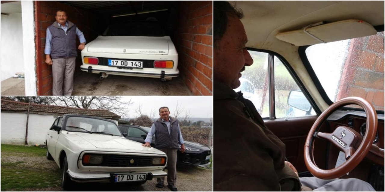 Sıfır aracı dışarda, 1977 model 'Anadol'u özel garajda