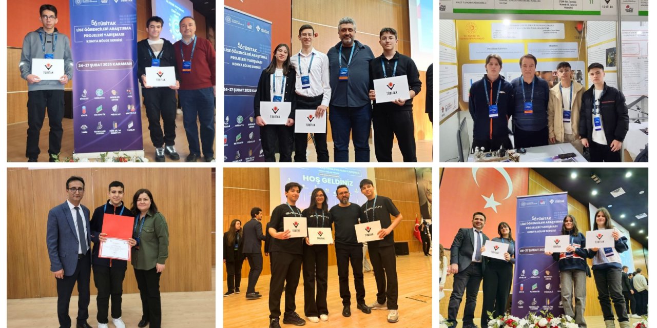 Konya'nın genç bilim insanları, Türkiye finallerine yükseldi