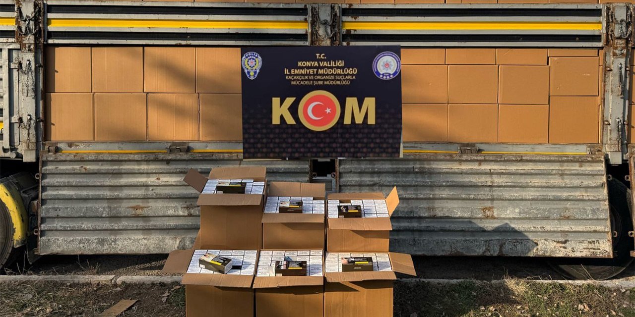 Konya’da 7,5 milyon liralık makaron operasyonu