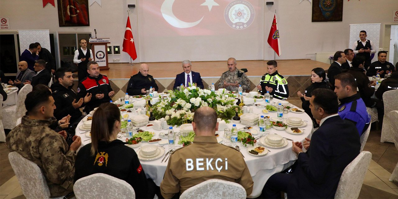 Konya Valisi Akın polislerle iftar yaptı
