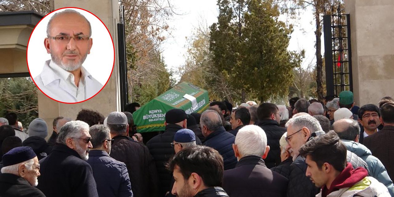 Konya’da balkondan düşen ünlü doktora acı veda