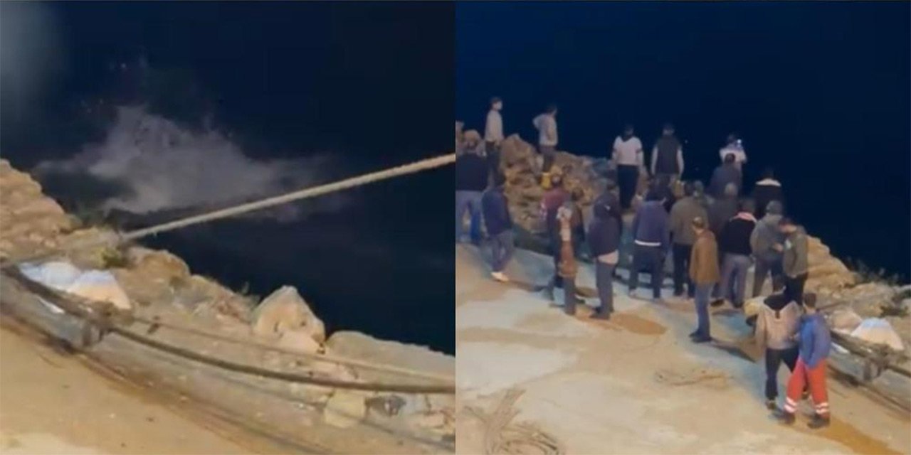 Gemiden indi, denize balıklama atladı