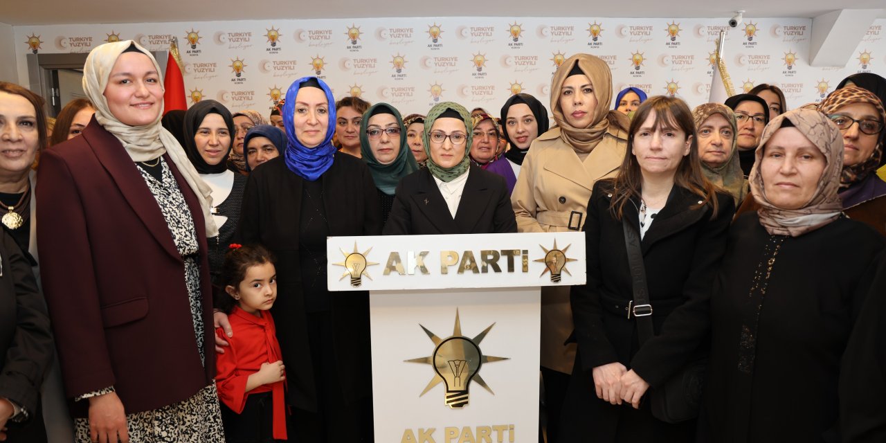 AK Parti Konya'dan kadın hakları mücadelesine devam mesajı