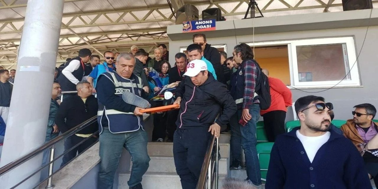 Maç öncesi stadyumda taraftar hayatını kaybetti