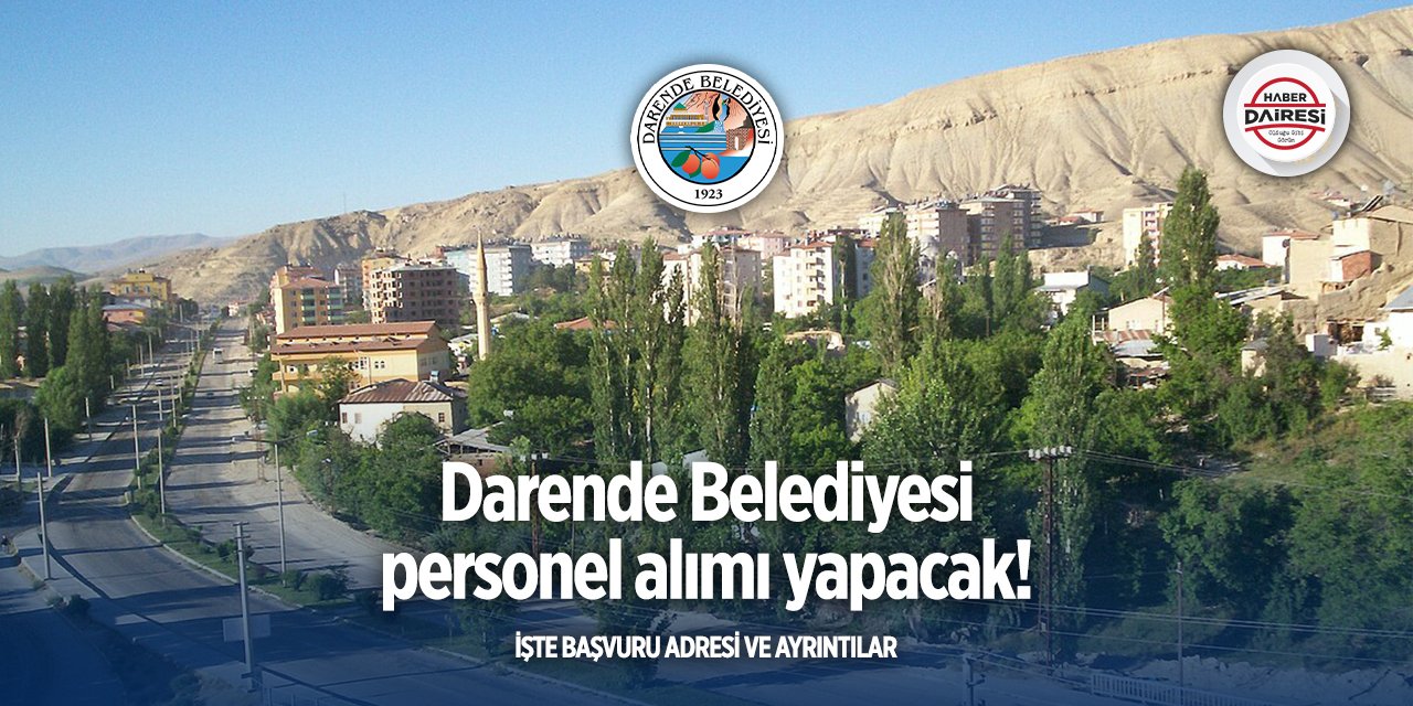 Malatya Darende Belediyesi işçi alımı 2025