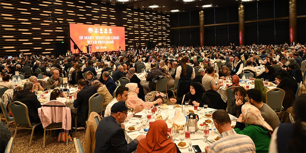 Konya’da şehit aileleri ve gaziler iftarda buluştu