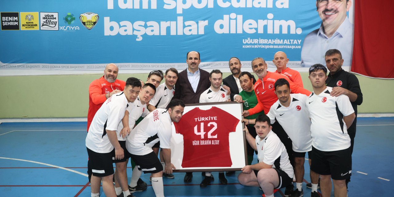 Down sendromlu milli takım Avrupa zaferi için Konya'da