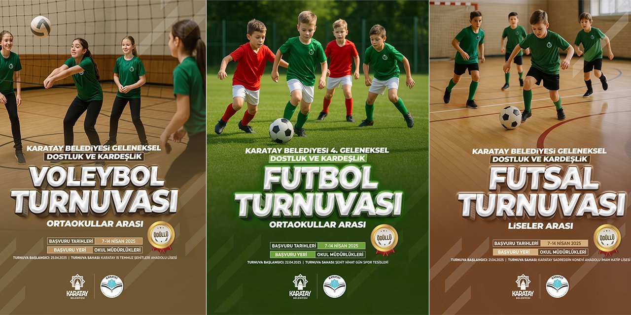 Karatay’da okullar arası dev turnuva başlıyor