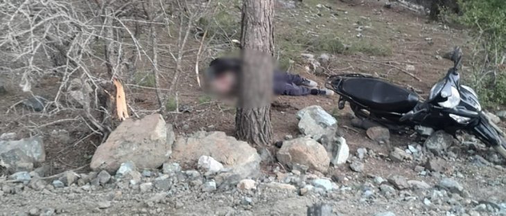 Devrilen motosikletin sürücüsü öldü