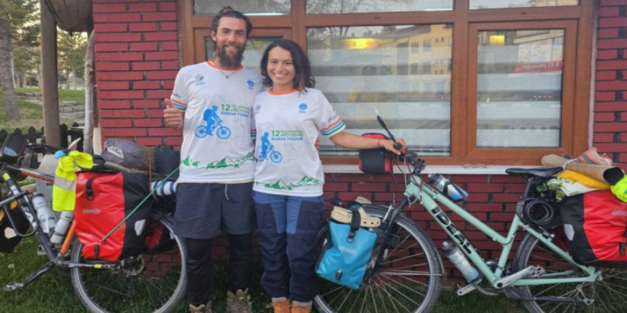 Bisikletle Japonya yolunda Konya’yı mola noktası seçtiler