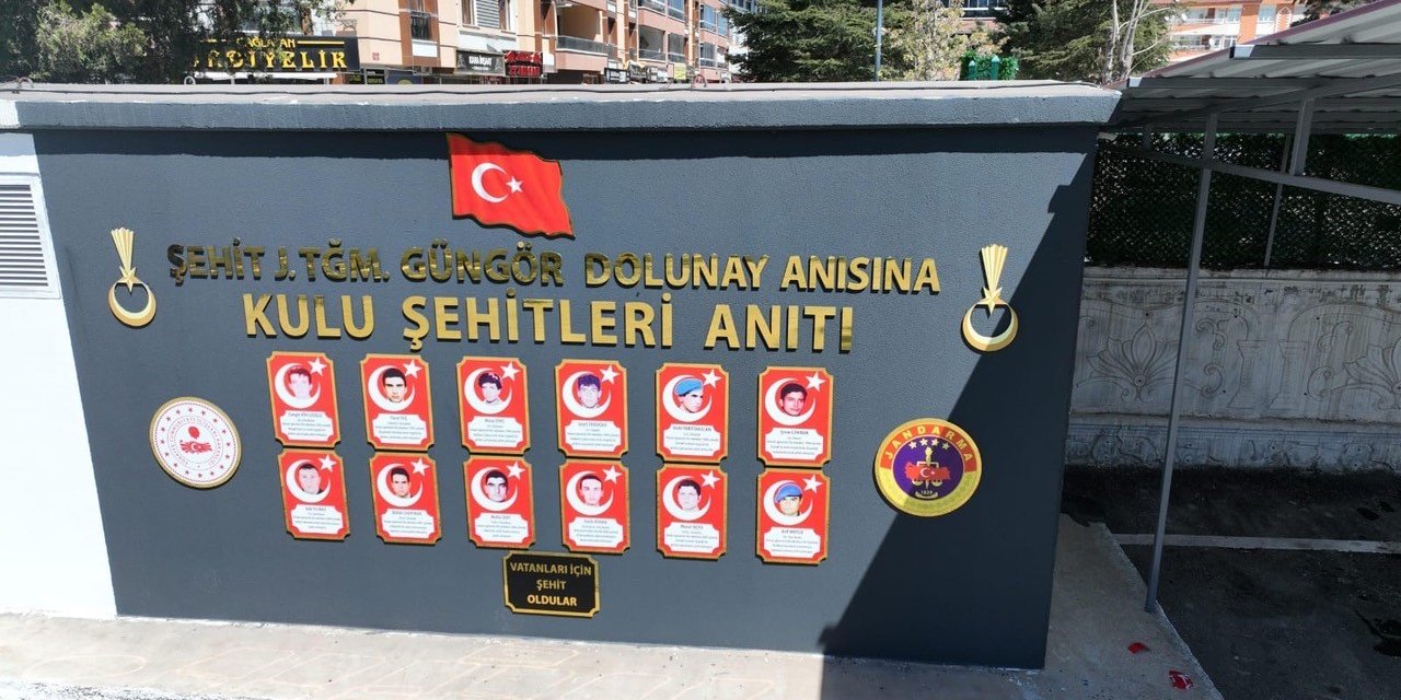 Konya'da vatan uğruna can verenlere anıt yapıldı