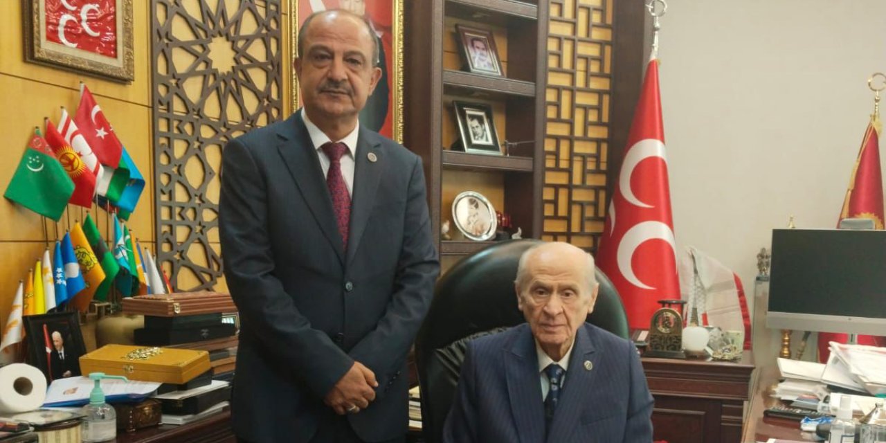 Konya’dan MHP Lideri Bahçeli’ye ziyaret